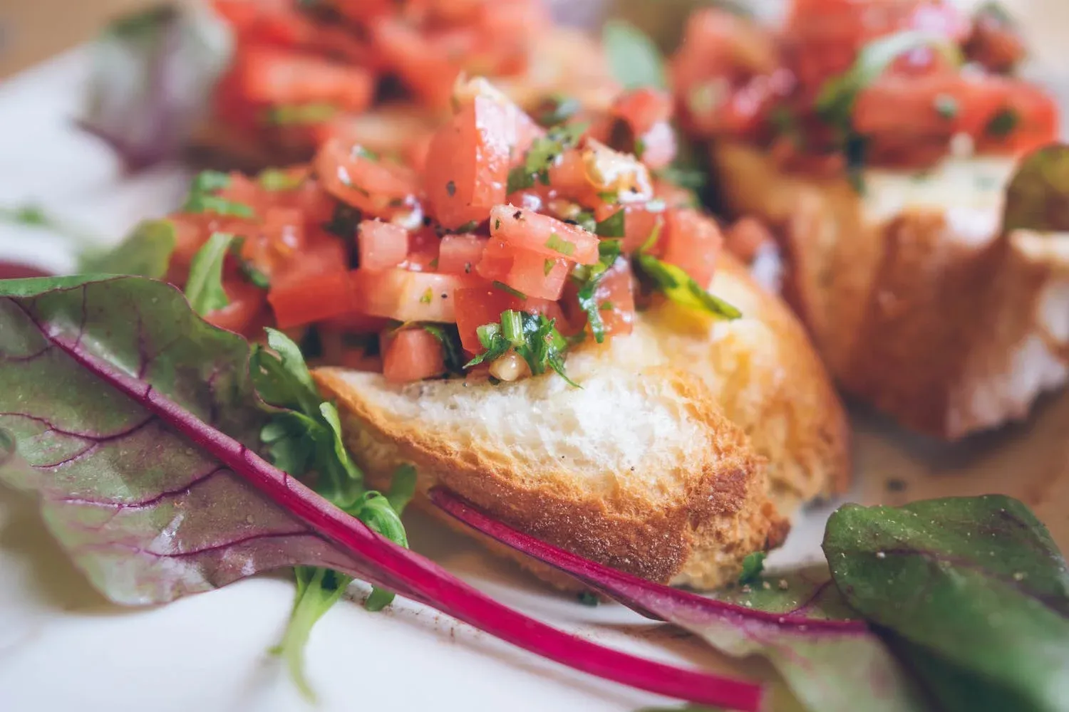 Bruschetta med färska tomater